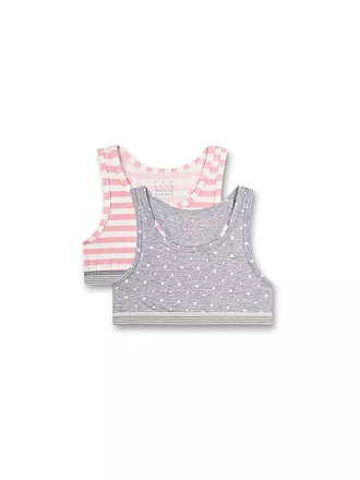 SANETTA | Mädchen Bustier 2er Pkg. hellgrau | 